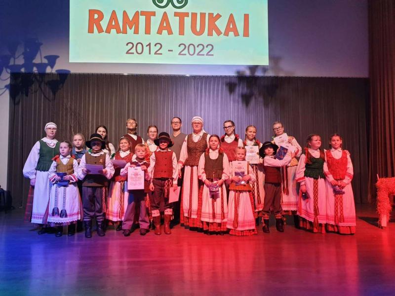 Žiemos šauktuvių šventė „Ožys ilgaragis", skirta vaikų folkloro ansamblio „Ramtatukai“ 10-mečiui