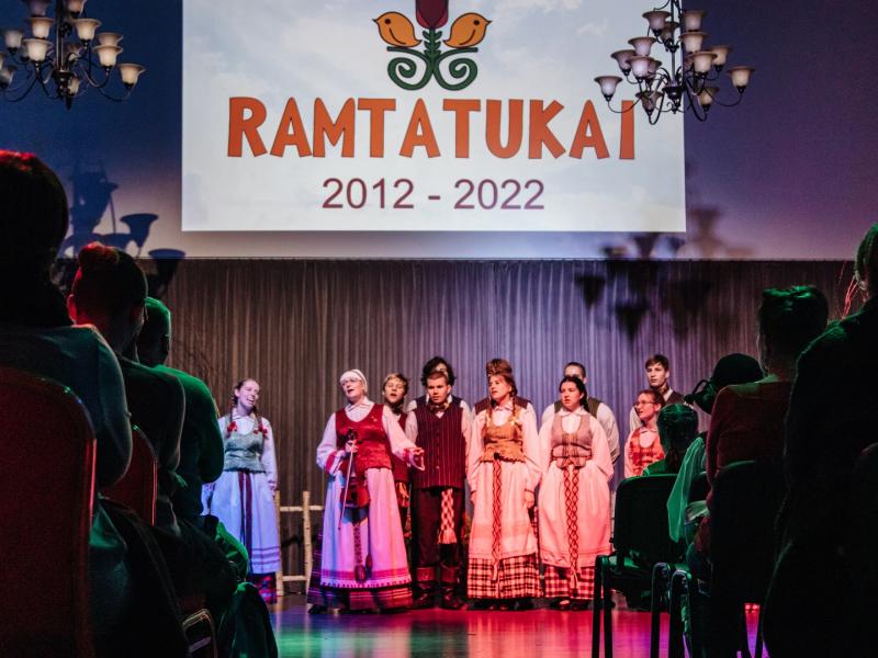 Žiemos šauktuvių šventė „Ožys ilgaragis", skirta vaikų folkloro ansamblio „Ramtatukai“ 10-mečiui