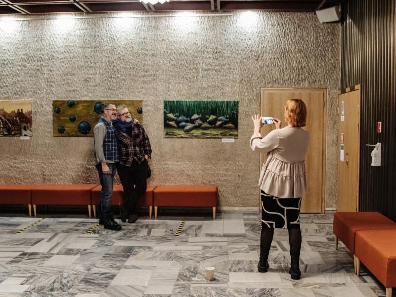 Sigito Petrausko darbų parodos „Vieno žmogaus gyvenimas“ atidarymas