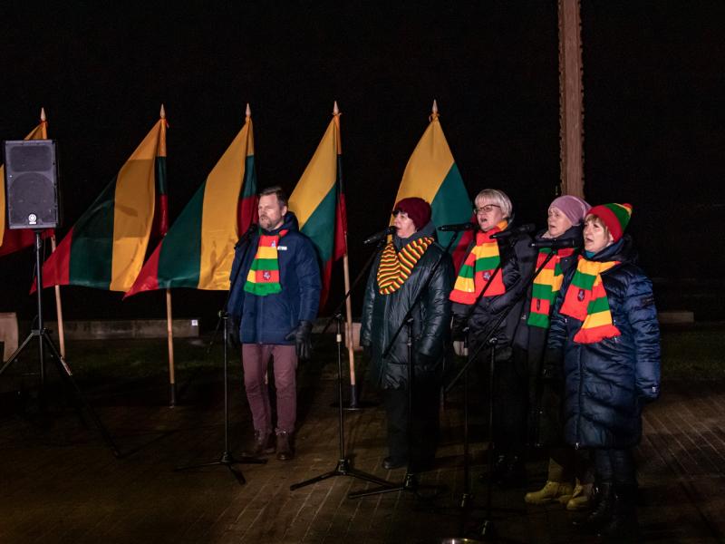Sausio 13-osios minėjimas „Prie laisvės aukurų“