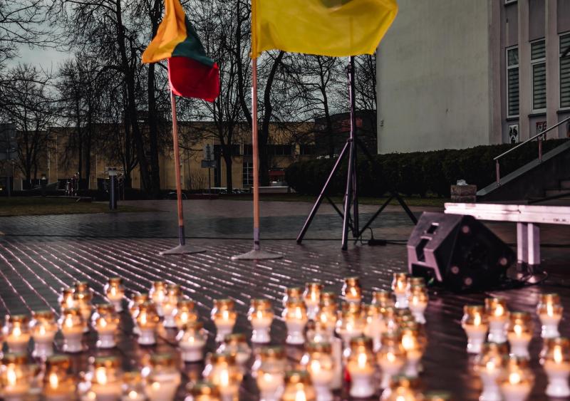 2-ųjų karo Ukrainoje metinių minėjimas