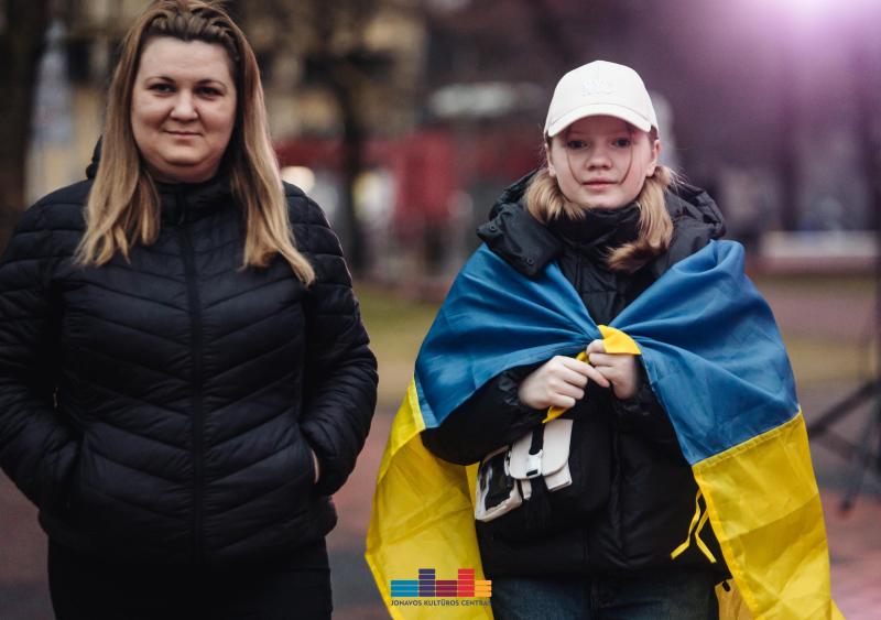 2-ųjų karo Ukrainoje metinių minėjimas