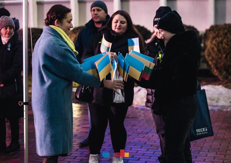 2-ųjų karo Ukrainoje metinių minėjimas