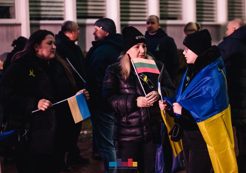 2-ųjų karo Ukrainoje metinių minėjimas