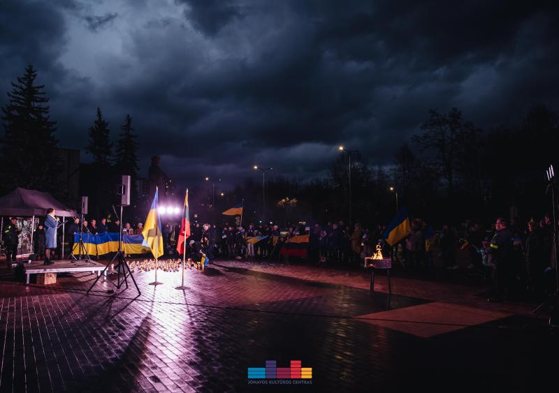 2-ųjų karo Ukrainoje metinių minėjimas