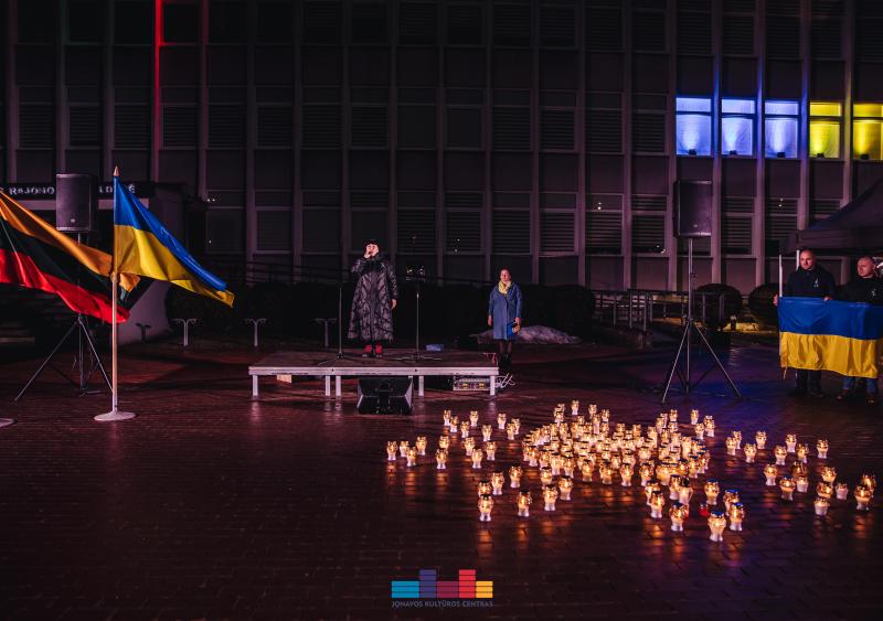 2-ųjų karo Ukrainoje metinių minėjimas