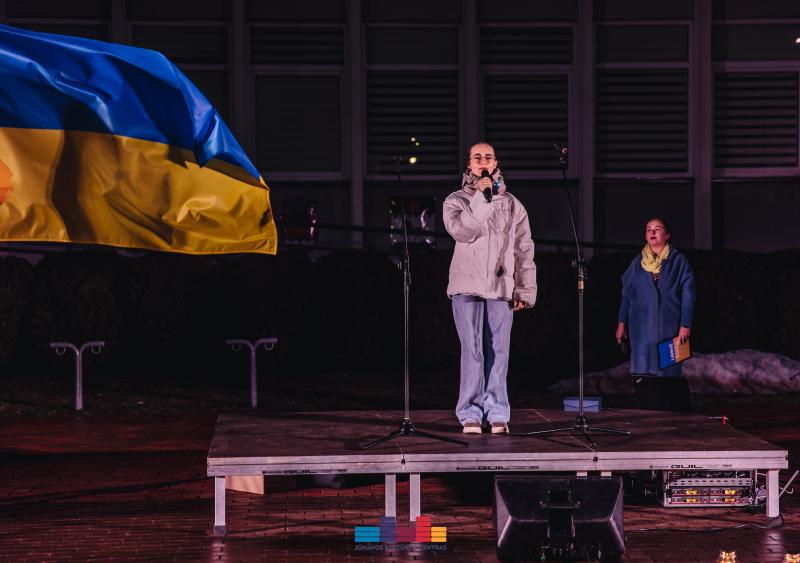 2-ųjų karo Ukrainoje metinių minėjimas