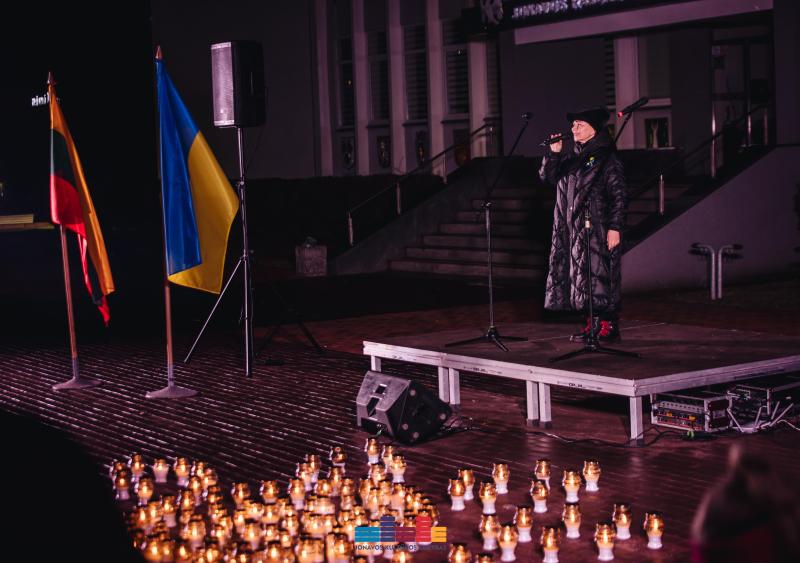 2-ųjų karo Ukrainoje metinių minėjimas