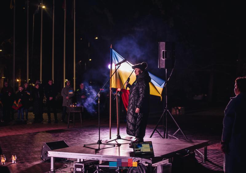 2-ųjų karo Ukrainoje metinių minėjimas