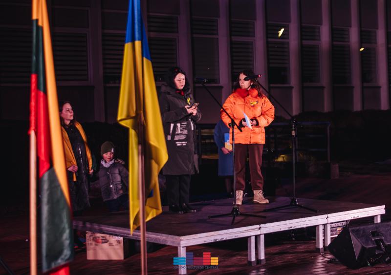 2-ųjų karo Ukrainoje metinių minėjimas