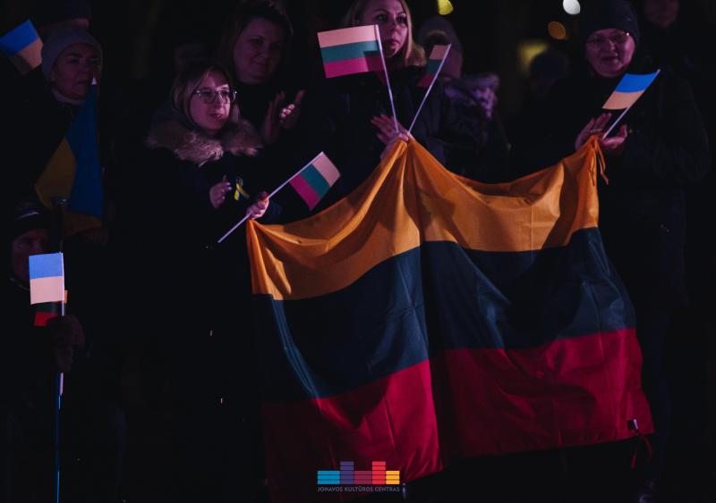 2-ųjų karo Ukrainoje metinių minėjimas