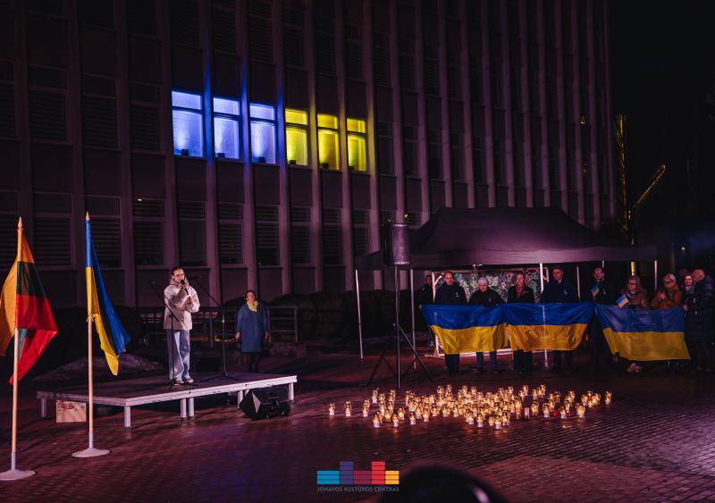 2-ųjų karo Ukrainoje metinių minėjimas
