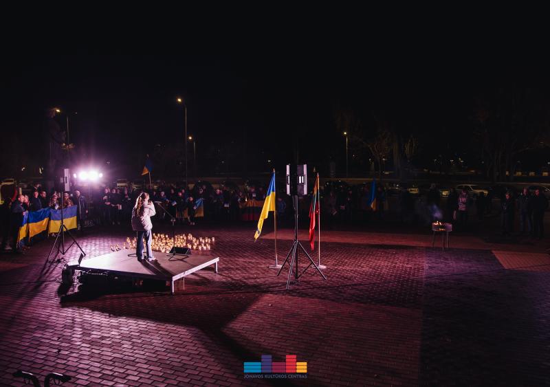 2-ųjų karo Ukrainoje metinių minėjimas