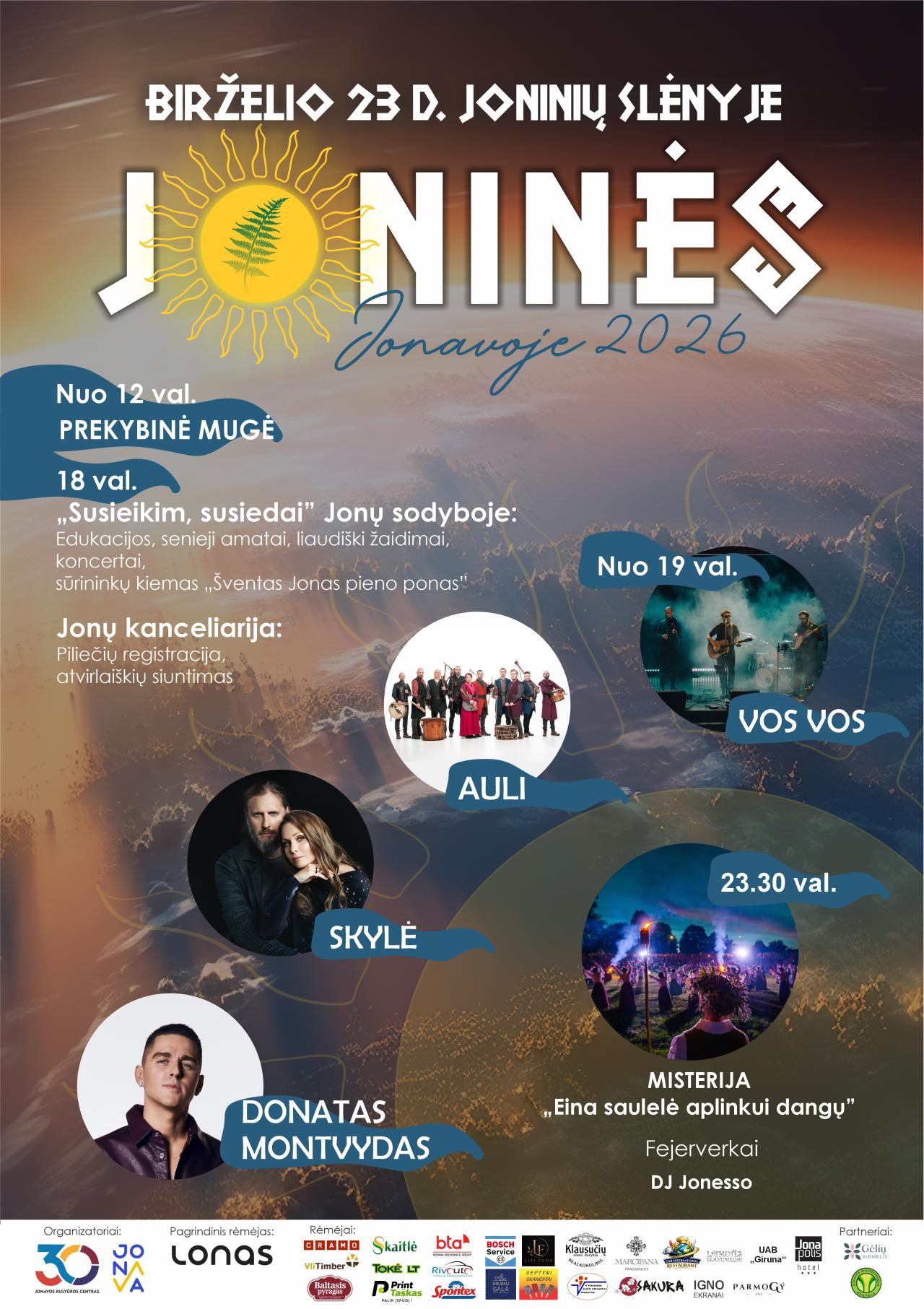 Joninės Jonavoje 2026