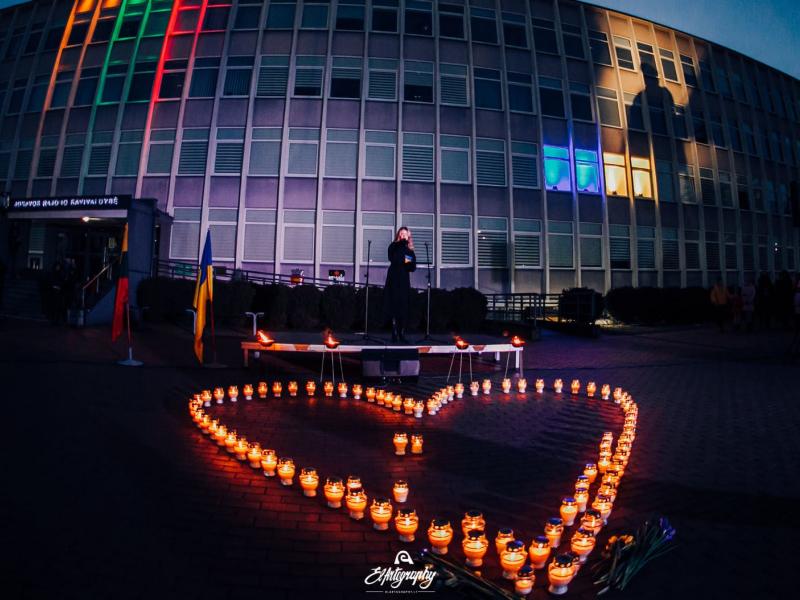Ukrainos palaikymo akcija „Laisvė šviečia“ 2022