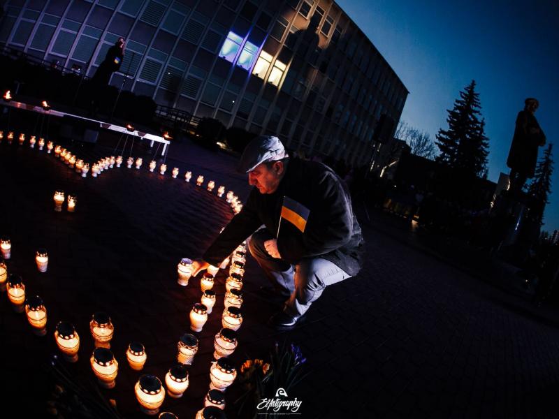 Ukrainos palaikymo akcija „Laisvė šviečia“ 2022