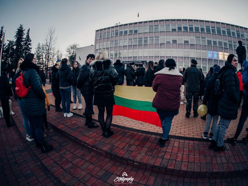 Ukrainos palaikymo akcija „Laisvė šviečia“ 2022