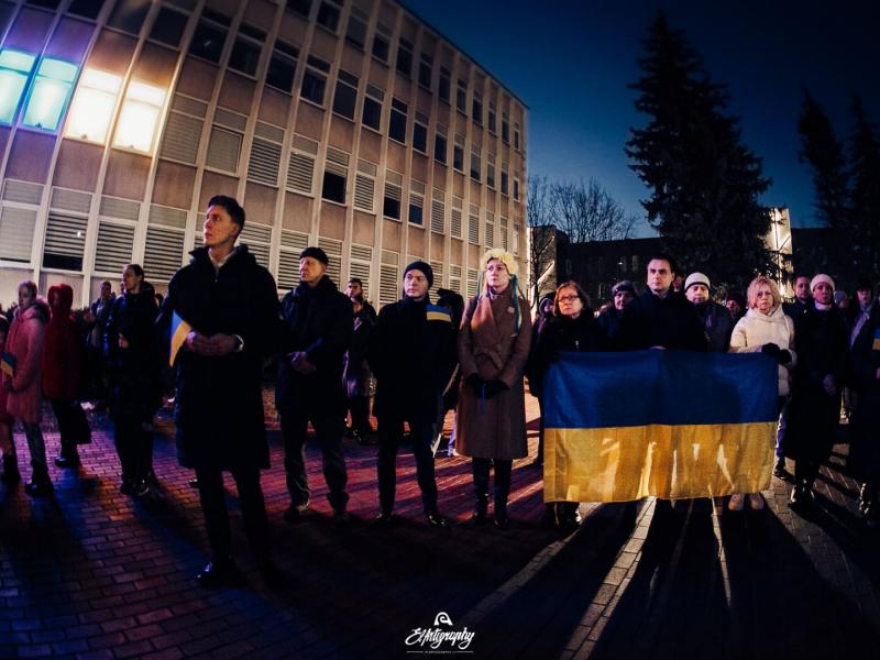 Ukrainos palaikymo akcija „Laisvė šviečia“ 2022