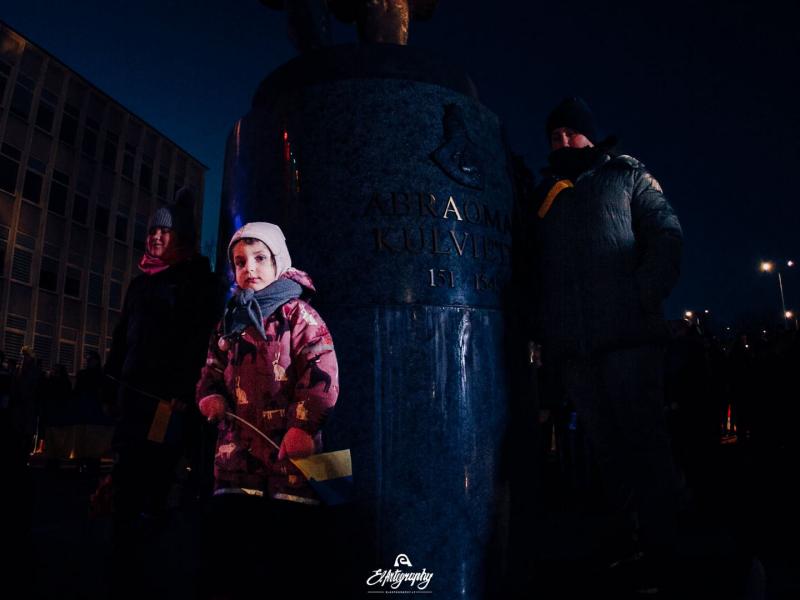 Ukrainos palaikymo akcija „Laisvė šviečia“ 2022