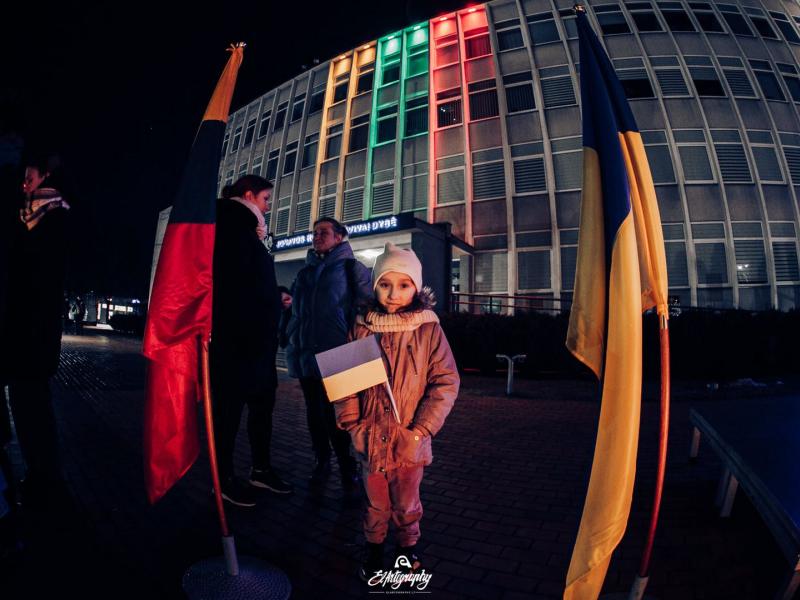 Ukrainos palaikymo akcija „Laisvė šviečia“ 2022
