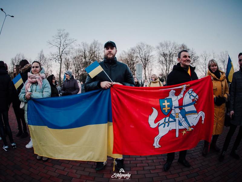 Ukrainos palaikymo akcija „Laisvė šviečia“ 2022