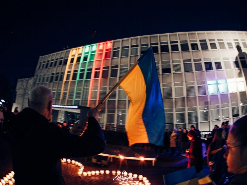 Ukrainos palaikymo akcija „Laisvė šviečia“ 2022