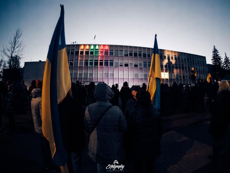 Ukrainos palaikymo akcija „Laisvė šviečia“ 2022