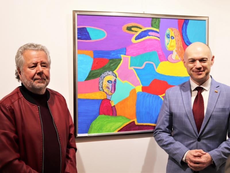Jono Butkevičiaus tapybos darbų parodos „Siuzetų improvizacijos“ atidarymas 2022