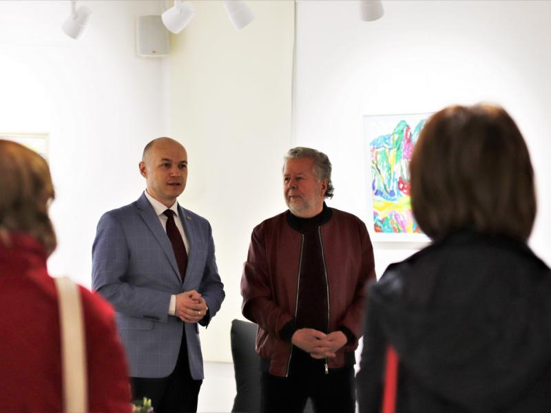 Jono Butkevičiaus tapybos darbų parodos „Siuzetų improvizacijos“ atidarymas 2022