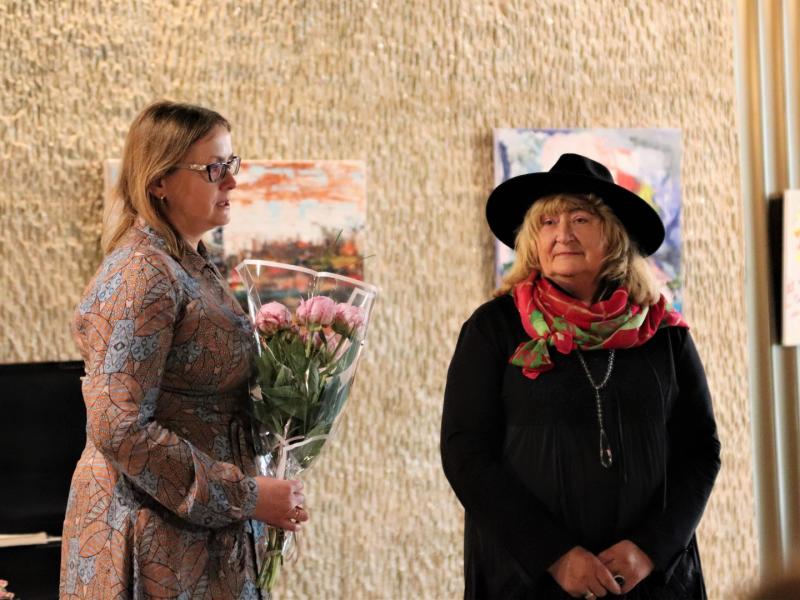 Birutės Gadišauskienės tapybos darbų parodos „P+K=G/Spalvos“ pristatymas 2022