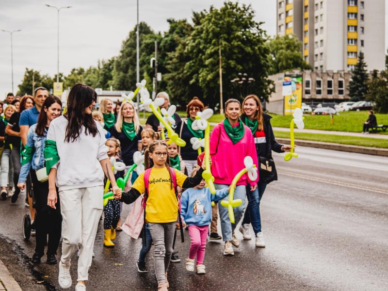 Šventinė miesto gimtadienio eisena
